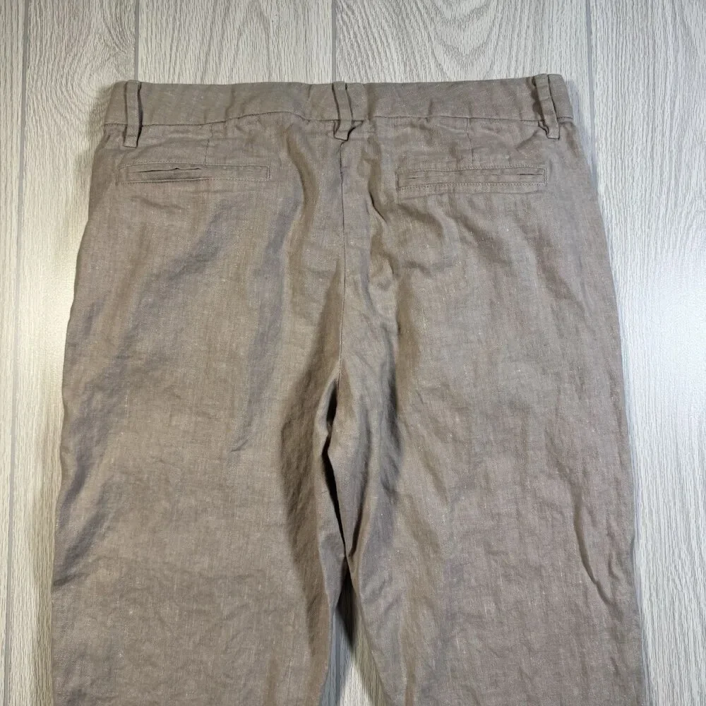 Fairlane Straight Leg Linen Blend Pants Men’s 33x32 Natural Beige Summer Beach